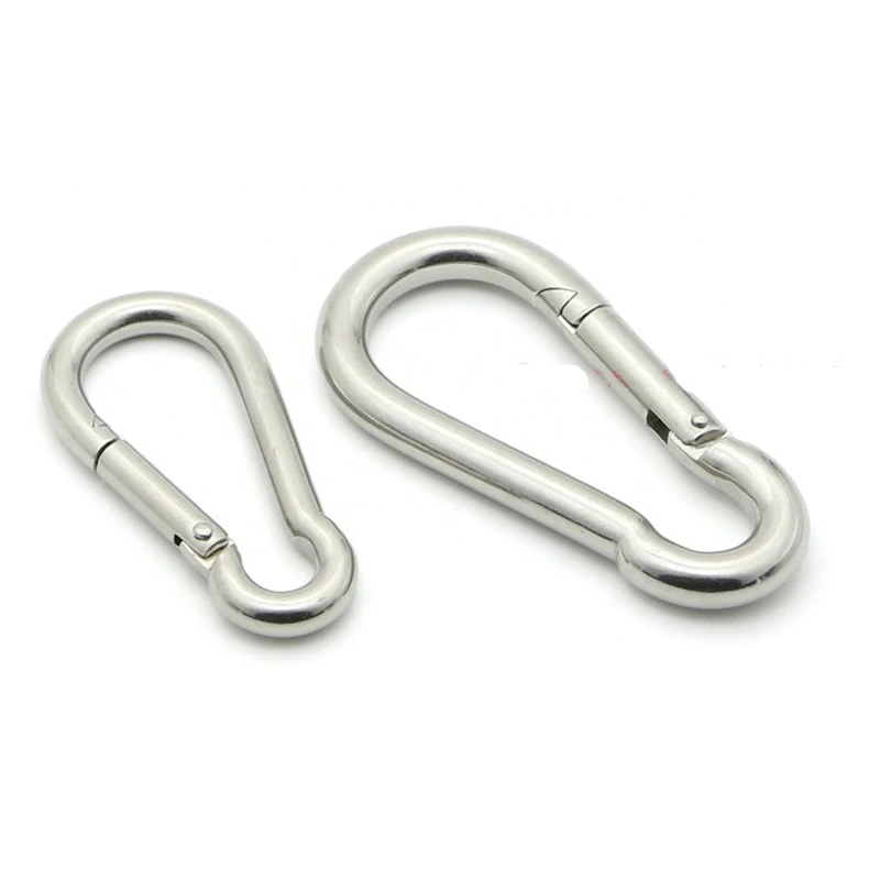 1pc G clamp Hooks Spring buckle Thread fastening insurance clasp Key chain M4 M5 M6 M7 M8 M9 M10 304 Stainless Steel for hanging