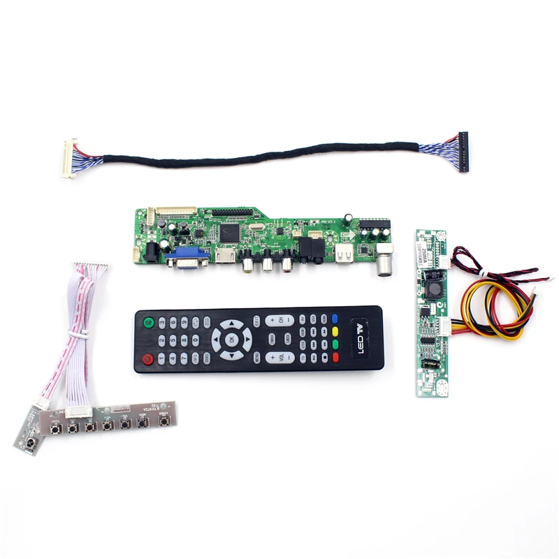 

M6V5 LCD TV controller board with TV AV VGA Audio USB HDMI-compatible for 19.5 inch 1440X900 lcd panel LM195WX1-SLC1 lcd panel