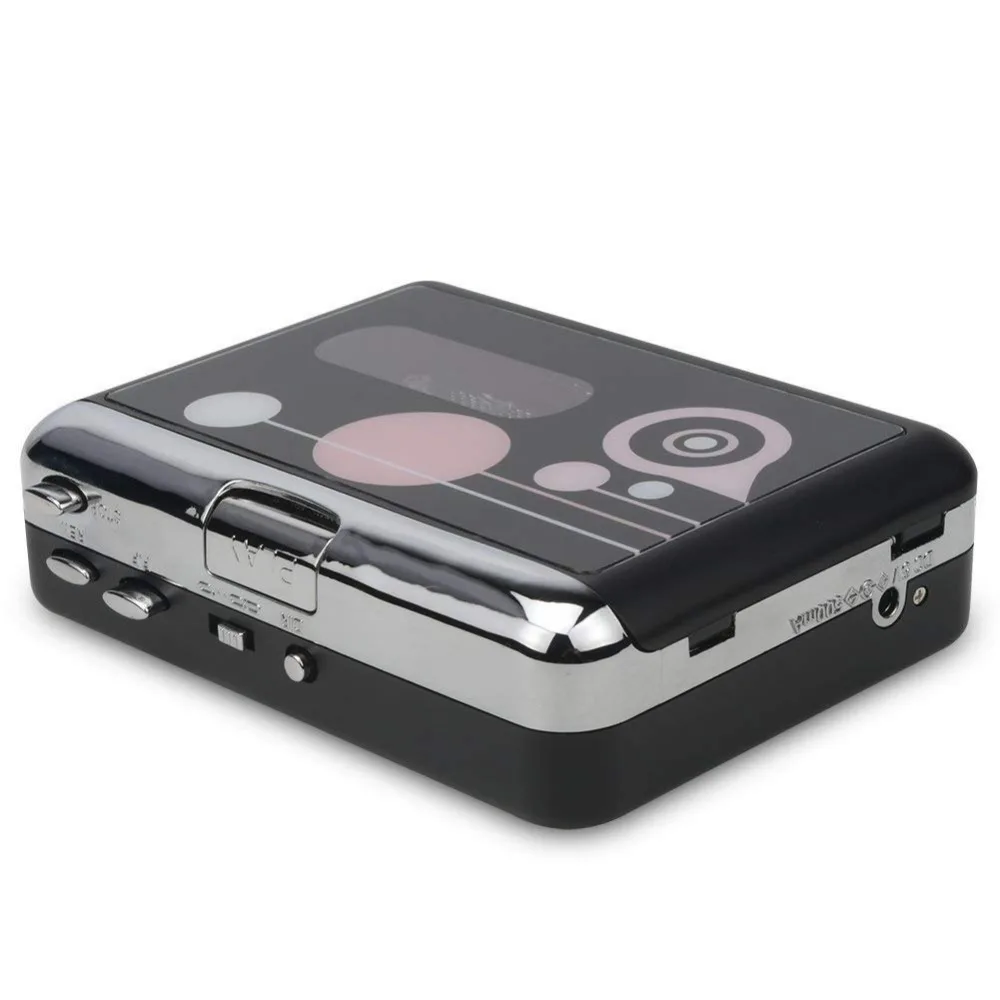 Portable Cassette Player , Digital Audio Music Recorder Tape to MP3 Converter Save into USB Flash Drive/No PC Required