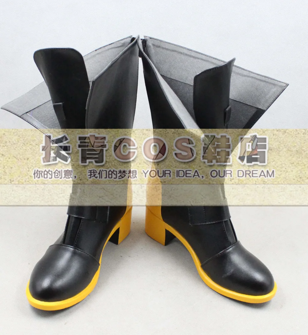 Happy tree friebds Splendid Black Short Cosplay Boots shoes C006