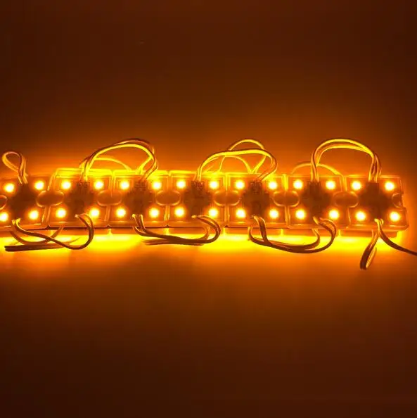 100pcs DC12V 5050 4 LED Modules White/Warm White IP65 Waterproof for LED Signs Advertisements