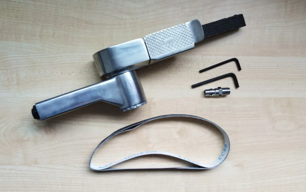 Ponceuse pneumatique à courroie, 20mm x 520mm