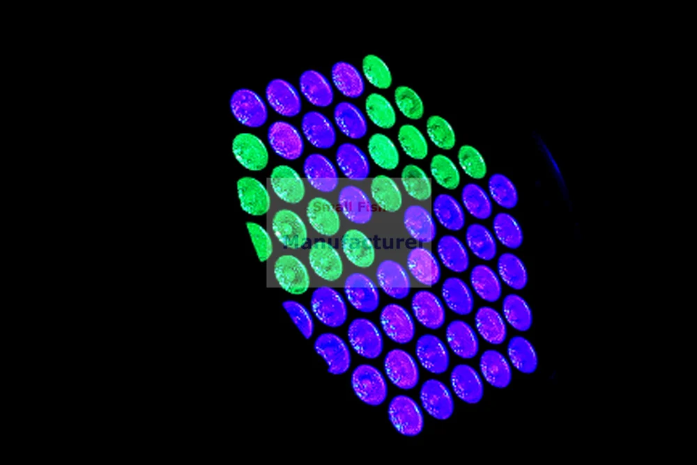 Escudo de alumínio 60x3w rgb 3in1 led par luz luzes palco dmx profissional par plana latas pizza controle dj festa equipamentos iluminação