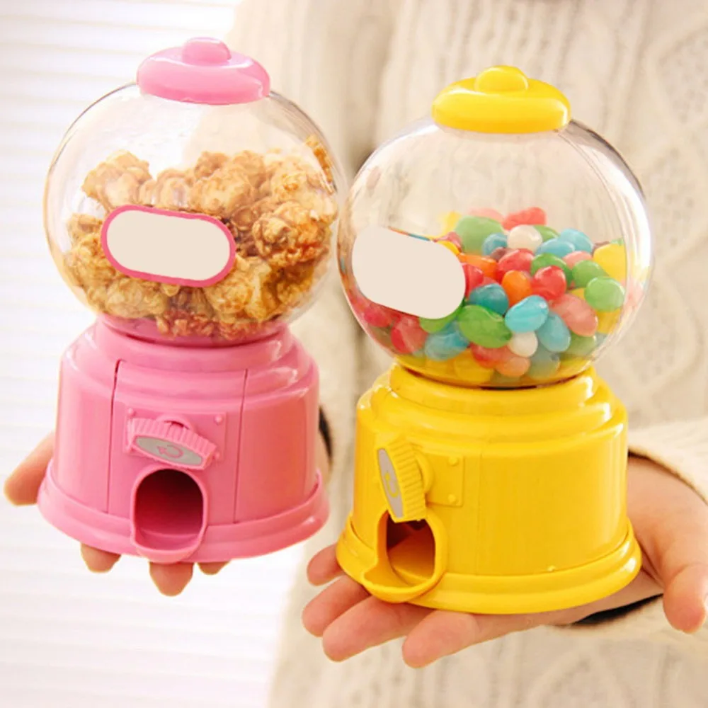 Mini máquina de doce em forma de bolha, dispensador de bola de goma, economia de dinheiro, caixa de brinquedos para presente de bebês, 14.5*8.7cm