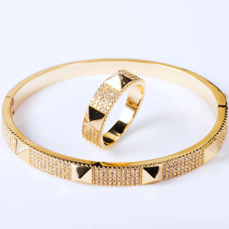 zlxgirl Brand Cubic Zircon Bangle For Men Jewelry Perfect Copper Bangle&Bracelet Accessories Women\'s Love Bangles Anel Aneis