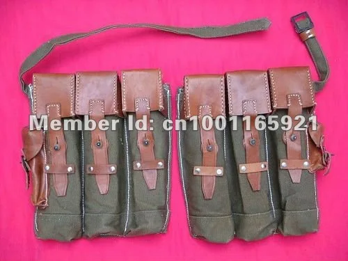 

HIGH QUALITY WWII GERMAN MP44 TOMMY*GUN AMMO POUCH 6*CELL