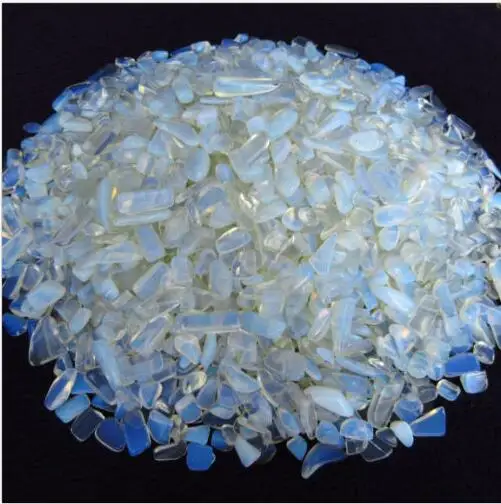 1/2lb Radiant Bulk Opalite Crystal Particles Quartz Tumbled Chips Stones Healing