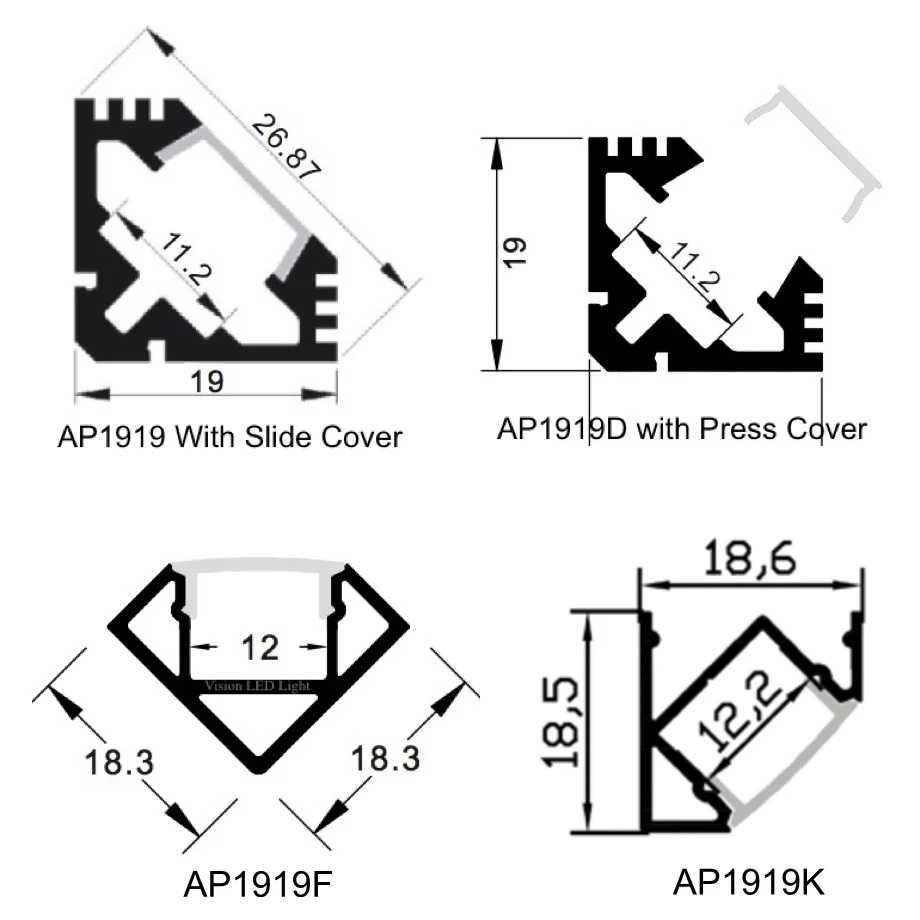 10m (10pcs) a lot,  1m per piece, aluminum housing led light bar clear cover or milky diffuse cover