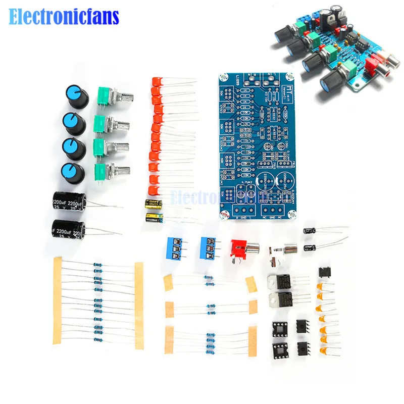 NE5532 OP-AMP HIFI Amplifier Volume Tone EQ Control Board Preamplifier DIY Kits