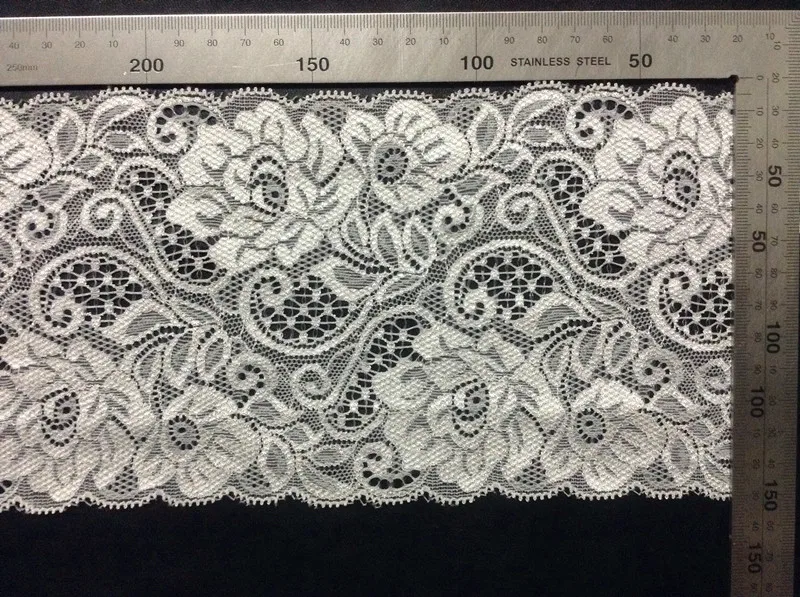 15cm hot selling symmetrical jacquard flora motif edge lace trim,JC0826F