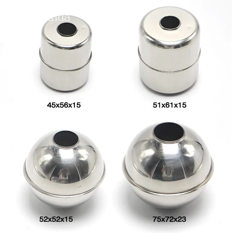 1pc Floater Magnetic Stainless Steel Float Ball Switch for Water Level Float 24mm 28mm 9.5mm