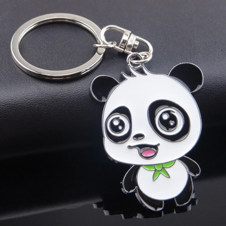 Panda Keychain New Cute Panda Keychain for Bag Car Key Ring Tourism Souvenir Gifts Key chains #17072-1