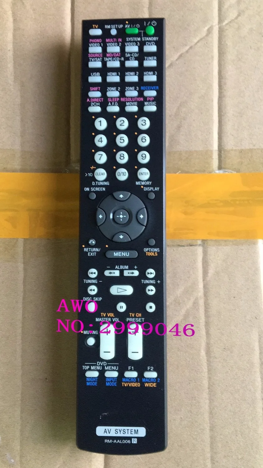 

REPLACEMENT Original FIT For SONY RM-AAL003 RM-AAL005 RM-AAL006 RM-AAL008 RM-AAL009 RM-AAL011 RM-AAL024 Remote Control