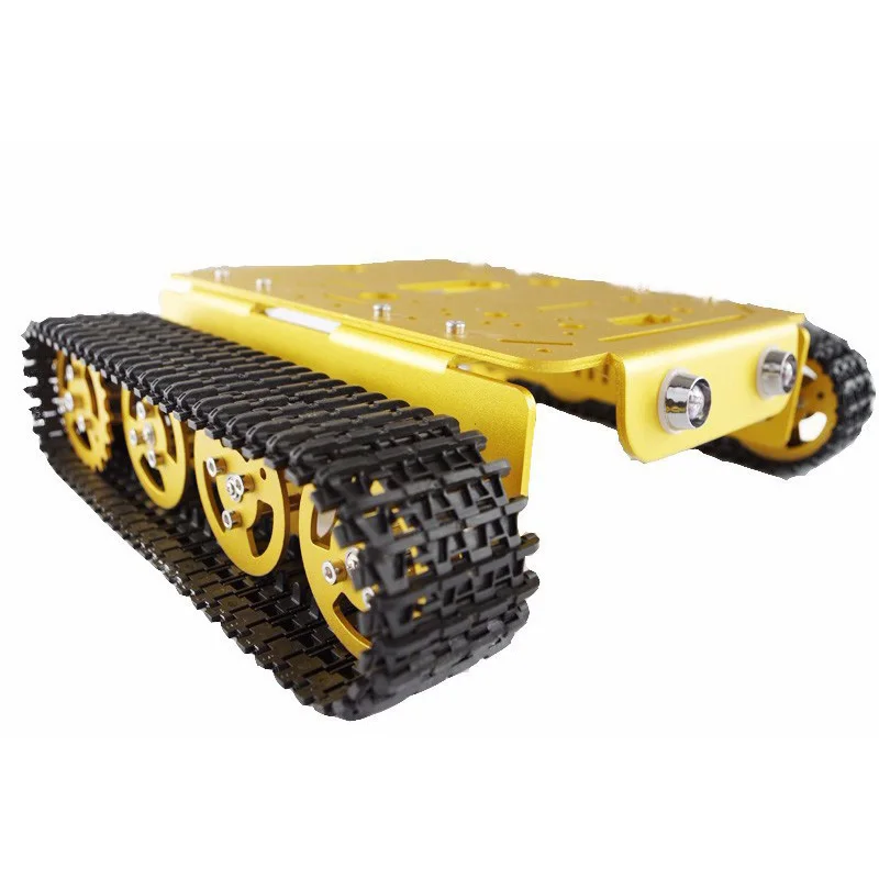 

DIY Metal Robot Tank Car Chassis Crawler Tracked Model Caterpillar Chain Vehicle Mobile Platform Tractor DIY RC Toy