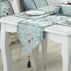 European-style High Quality Satin Table Runner Table Decoration For Home Party Wedding Christmas Decoration 2 Colors Available