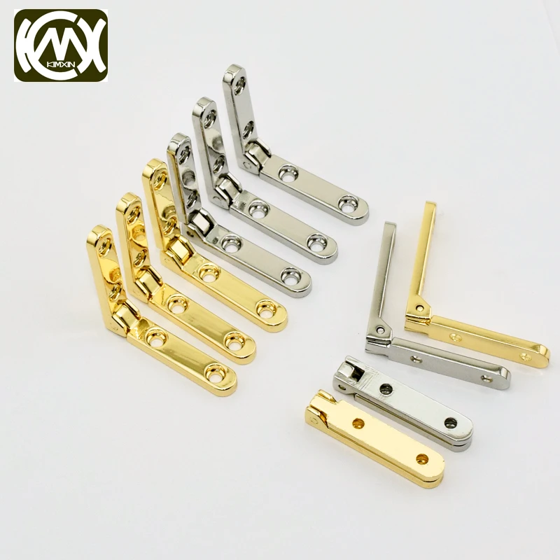 KIMXIN High-End Wooden Box Accessories Jewelry Box Hinge Zinc Alloy Seven-Letter Hinge Screw 10 Pieces For Sale The Simple Hinge