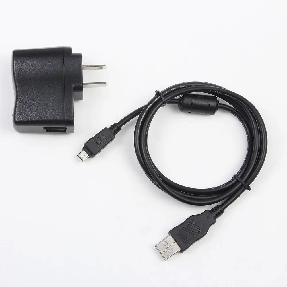 For Olympus USB AC Power Adapter and 12pin cable  Battery Charger Cord For Olympus SZ-12 SZ-14 SZ-17 Camera