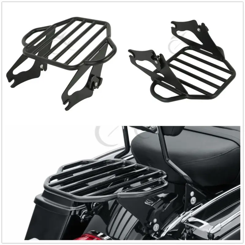 

Motorcycle Luggage Rack W/ 4 Point Docking Kit For Harley Tour Pak Touring Models Road King Street Electra Glide FLHX FLHR FLHT