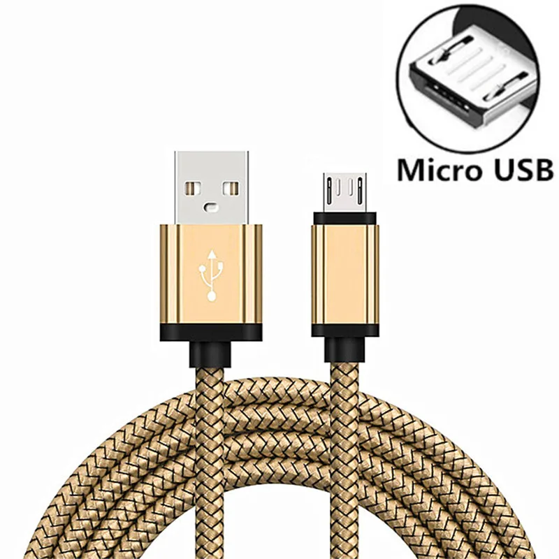 2M 3M di Lunghezza Cavo Micro USB per Samsung Galaxy E7 E5 A7 A5 A3 J7 J5 2015/ 2016 Cavi di Ricarica per xiaomi huawei htc di Ricarica Veloce