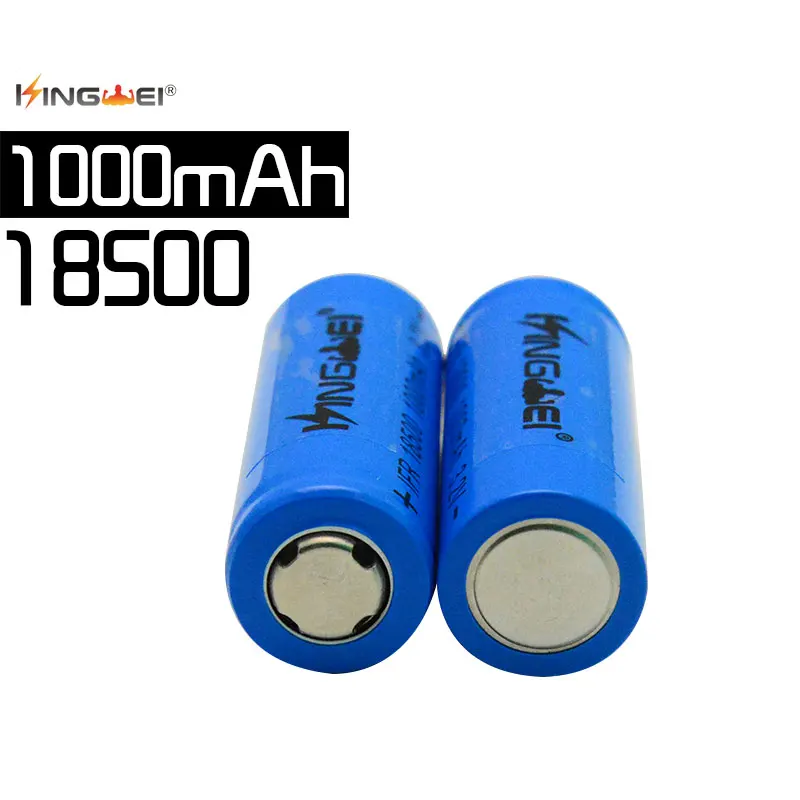 Kingwei-Batterie Rechargeable de Haute Qualité, 10 Pièces, VebagIFR 18500 Lithium Fer Phosphate 3.2V Lyen 1000mAh