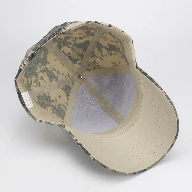 Men Army Camouflage Camo Cap Cadet Casquette Desert Mosaics Hat Baseball Cap Hunting Fishing Blank Desert Hat 2018 Spring Summer