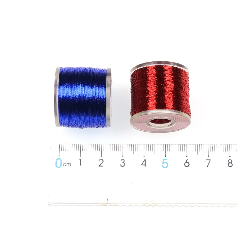 100yards Metallic Thread for Rod Wrapping Reparing Nymph Streamer Rib Fly Tying Jig Hook Making Ocean Boat Fishing