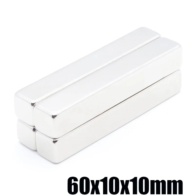 5pcs 60x20x10 mm  Rectangular Magnet 60*20*10 mm Suction Neodymium Magnets Sheet Neodimio Imanes Magneet Tape 60*20*10 mm