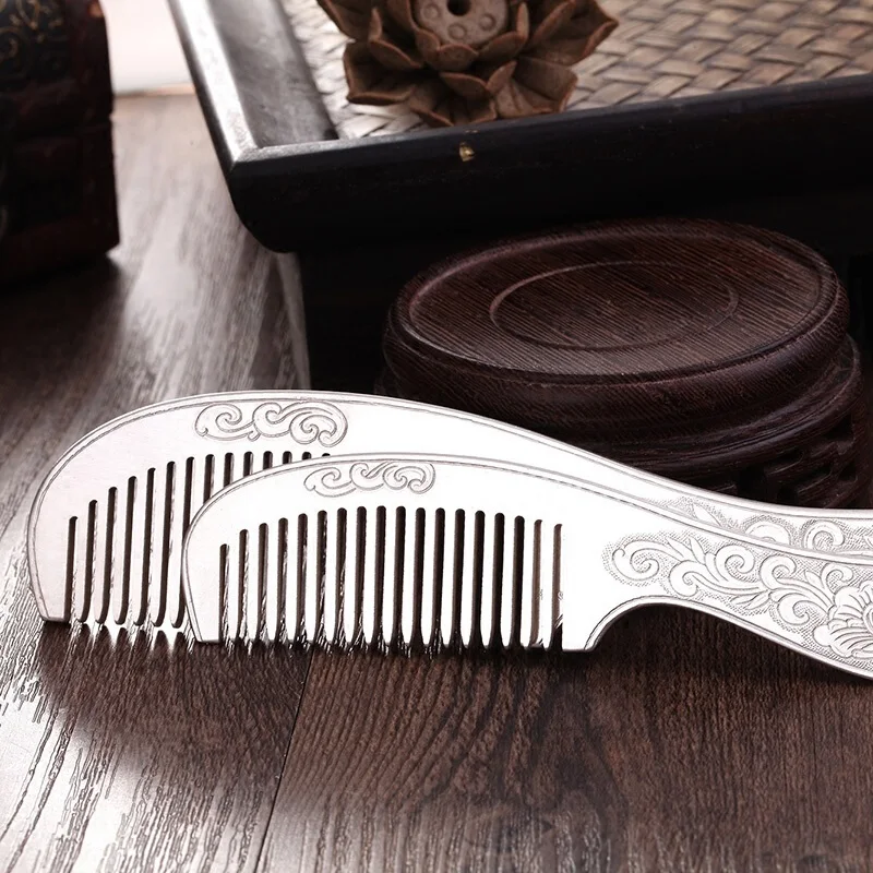 Foot Silver 999 Pure Comb Children Hair Chinese Wind Four Beauties Xishi Wang Zhaojun Mink Cicada Yang Guifei Beauty