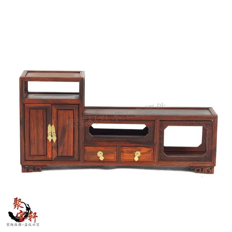 wood carving handicraft furnishing articles solid wood TV ark miniature furniture classical household act the role ofing tasted