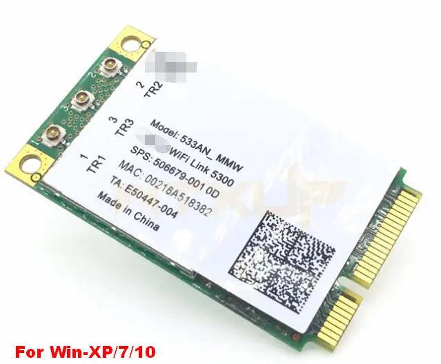 

533AN_MMW 802.11a/g/n/b 300Mbps Full-size Mini PCI Express WiFi Adapter Combo Wireless WLAN Card For wifi link 5300