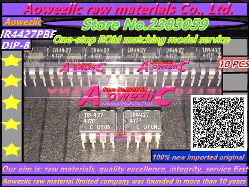 Aoweziic 2021 + 100% nowy importowany oryginalny IR4427PBF IR4427 DIP-8 napędzana mechanicznie chip