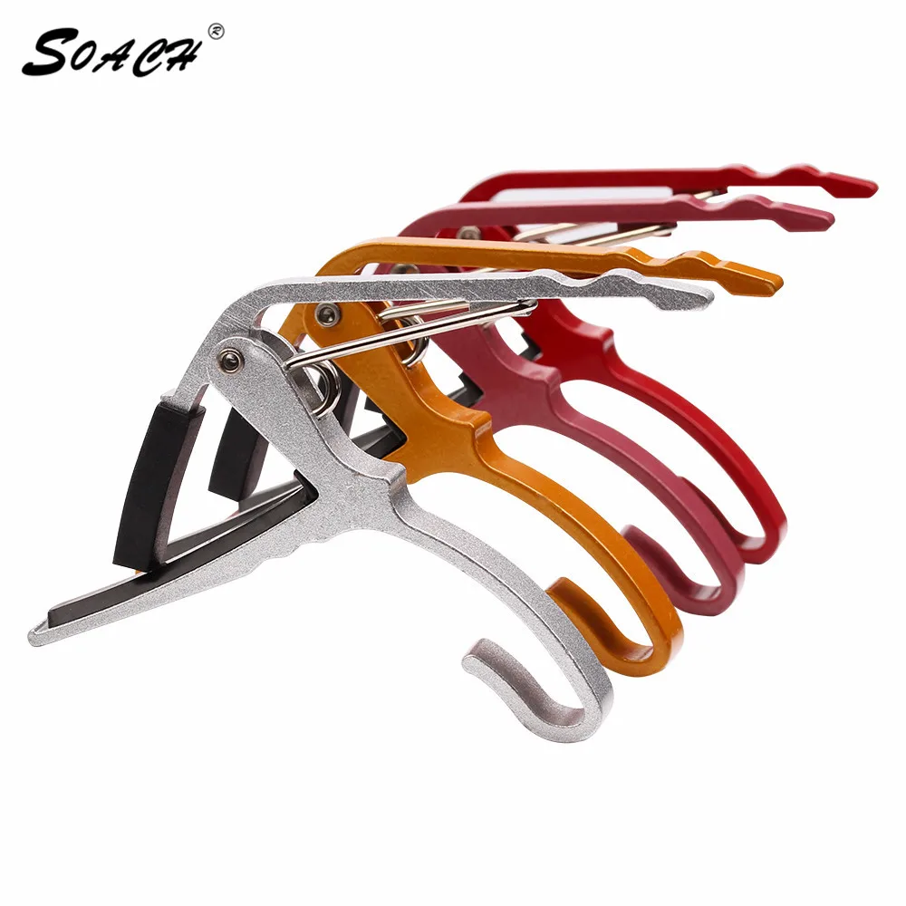 2017 new arrival Folk Acoustic Tune Quick Change Trigger Guitar Capo Key Clamp colors capo