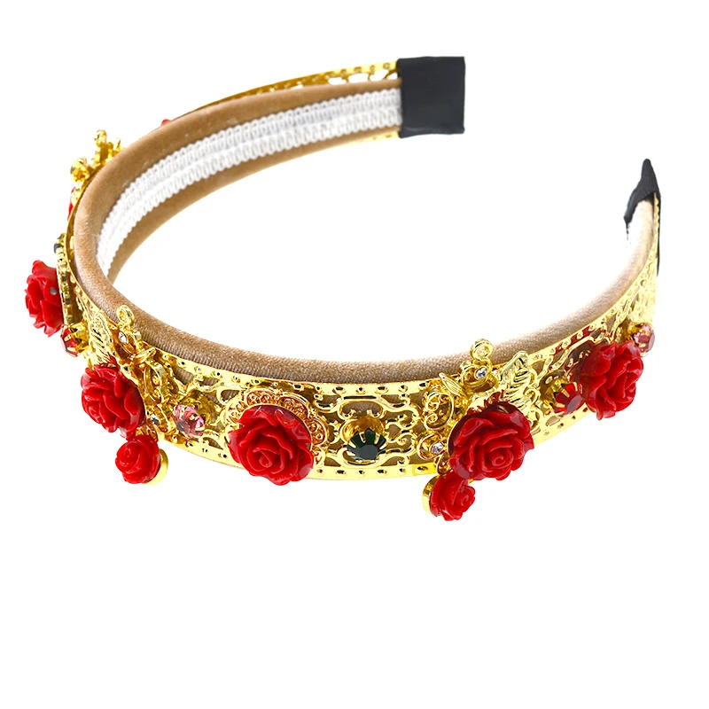 exaggerated fashion baroque vintage hairband Baroque retro wild fashion headband temperament shoot personality headbands