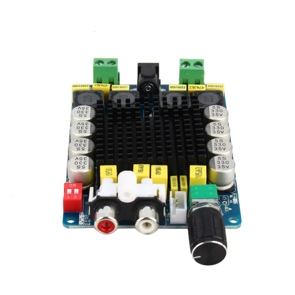 Плата цифрового усилителя TDA7498 Class D 2X100W двухканальный усилитель аудио стерео 80 Вт + 80 Вт, Модуль платы цифрового усилителя