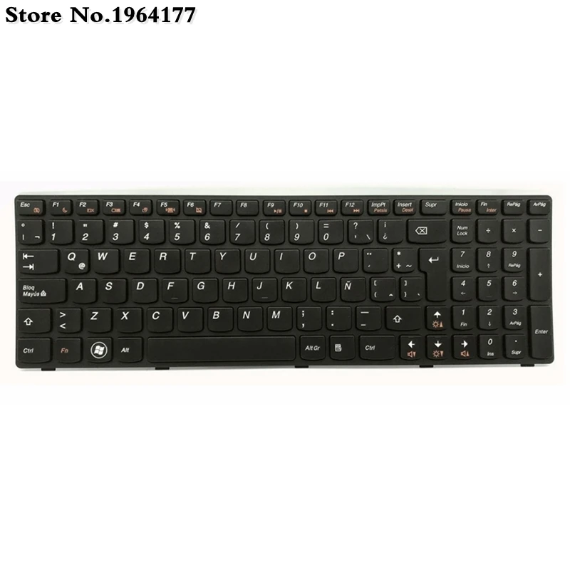 Spanish SP keyboard for Lenovo G580 Z580 G580A V580A Z580A G580AH G580AM G580G G585 G585A G585AR G590