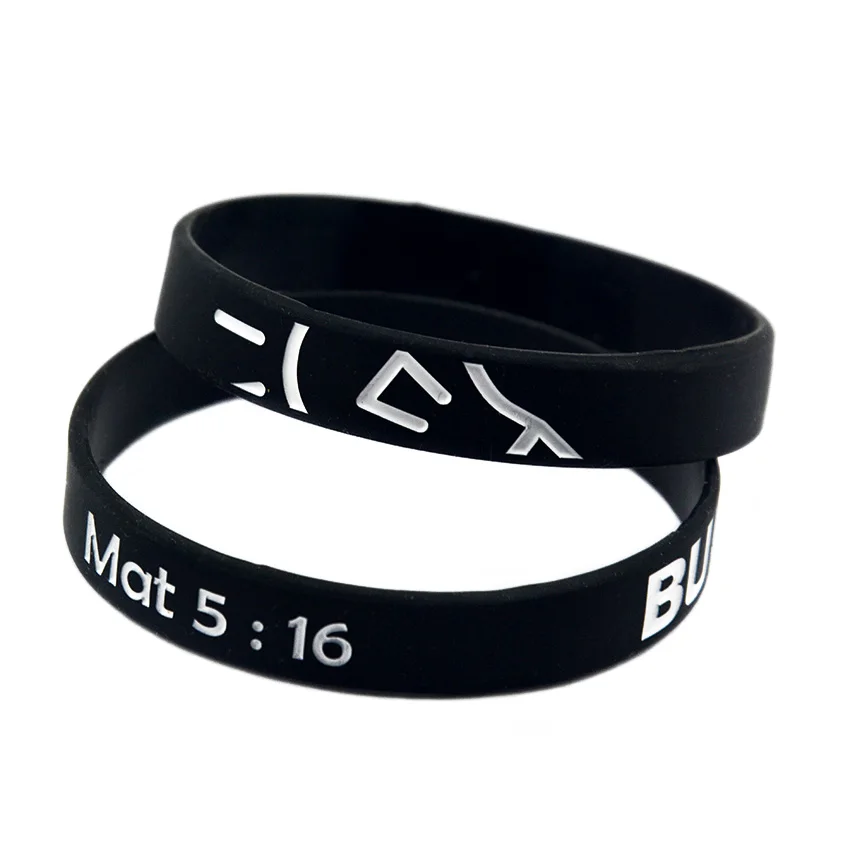 Schwarzes Silikon-Armband mit Geprägten Kundenspezifischen Slogans für Firmen-Team-Events – Detail 8