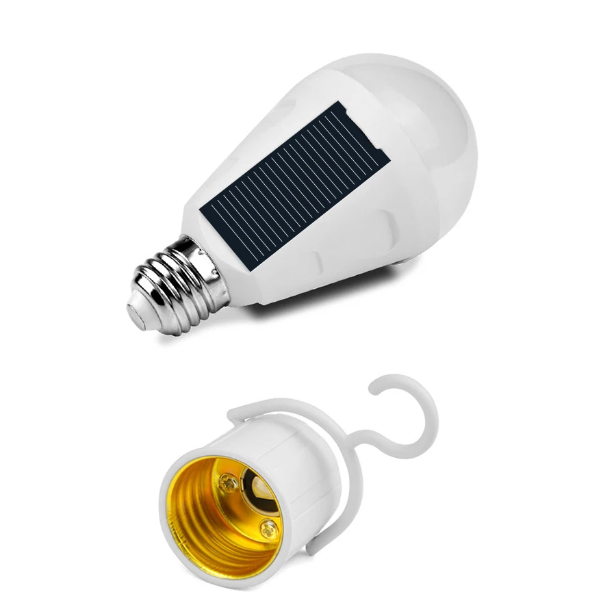 LED Solar Power Bulb Protable LED Solar Lights Rechargeable Lampada LED Waterproof Outdoor Camp Tent Garden Lights Dropshipping