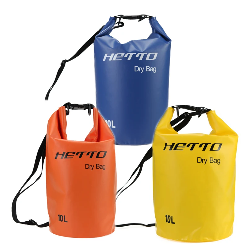 Bolsa seca impermeable de 10L, saco resistente al agua para natación, Rafting, kayak, río, Trekking, navegación, canoa