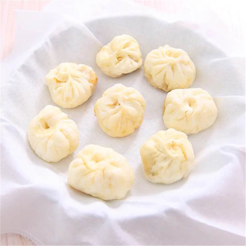 

500Pcs/Lot Cotton Steamer Cloth Round Cotton Gauze Drawer Steamer Mat Stuffed Buns Steamed Bread Steamer Kitchen Steamer