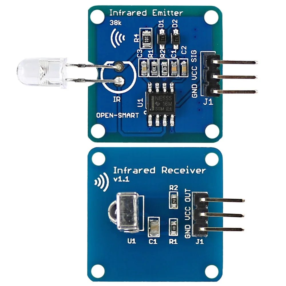 1-100 Stück IR Infrarot-Senrmodul Digitaler 38KHz Infrarot-Empfänger-Sensor für Arduino Elektronische Bausteine  502