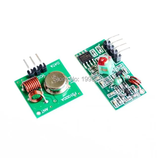 RF wireless receiver module & transmitter module board Ordinary super- regeneration 315/433MHZ DC5V (ASK /OOK) 1pair/Lot =2pcs