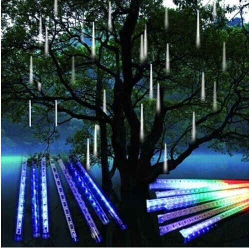 

50cm 240LED Meteor Shower Rain Tube string Light Snowfall Lamp Outdoor Garden Tree lighting Decor Garland/Christmas/Xmas 8 tubes