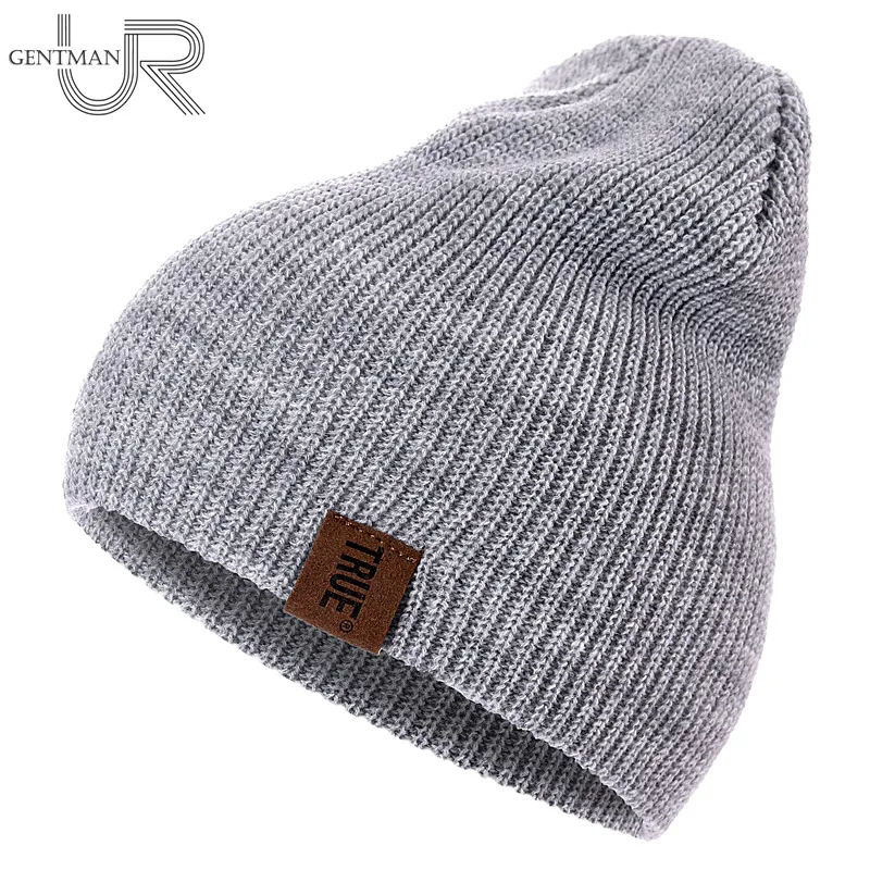 Gorro informal de PU con letras para hombre y mujer, gorro de punto cálido, Hip-hop, Unisex, 1 unidad