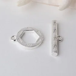 Solid 925 Sterling Silver Toggle Clasp
