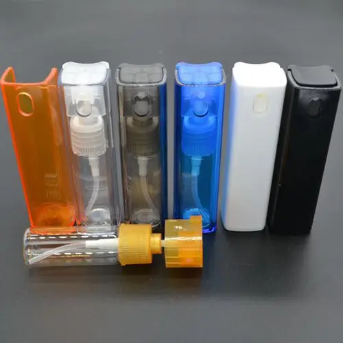 100pcs wholesale 10ml perfume spray bottle with glass tank , 10ml perfume sample bottle spray with glass tank