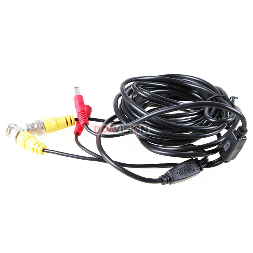 5M / 10M / 15M / 20M / 30M / 50M CCTV BNC Cable Power Video Plug & Play Cable CCTV Surveillance Camera Cable For Security System