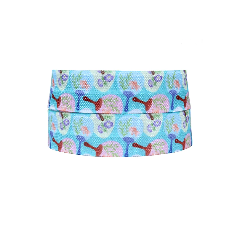 

(50 ярдов/партия) Новое поступление, японские поклонники с принтом, эластичные, для аксессуаров для волос