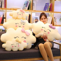 Giant New Style Kawaii Cloud Pillow Soft stuffed Cushion Lovey Smile Cloud Plush Toy For Child Baby Kid Girl lovely Gift