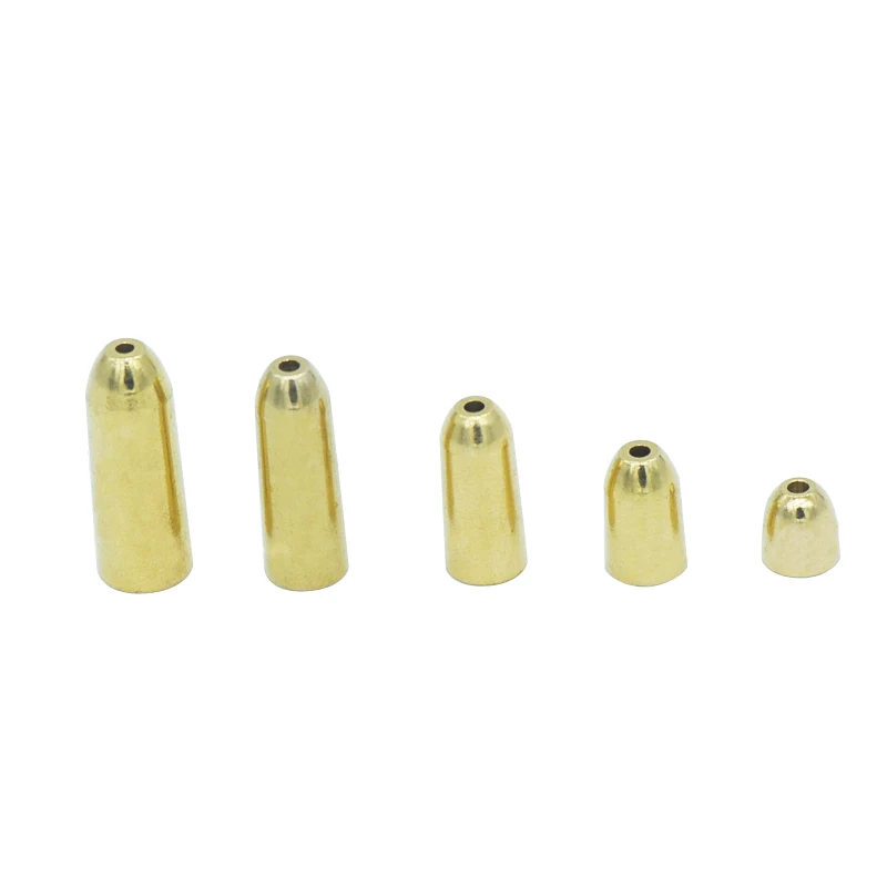 10Pcs High Quality Assorted Bullet Shape 1.8 3.5 5 7 10g Weight Gold Copper Lead Sinker Kit  Fishing Tackle Sinkers Pesca