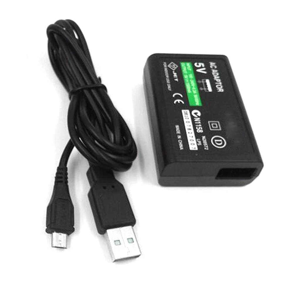 

10pcs wholesale USB Data Cable AC Power Supply Adapter Convert Charger For Sony for PS Vita for PSV 2000 US Plug